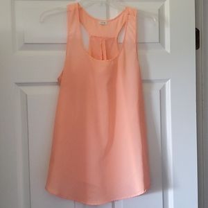 Tunic style semi sheer top